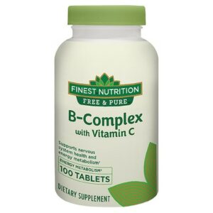 Finest Nutrition Free & Pure B-Complex with Vitamin C - 100.0 EA