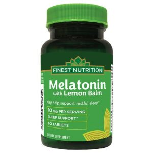 Finest Nutrition Melatonin 10 mg with Lemon Balm - 60.0 ea