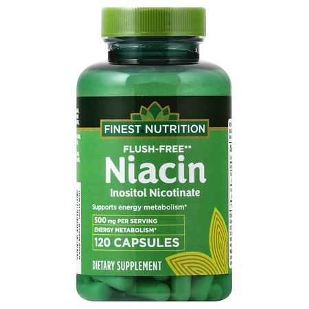 Finest Nutrition Niacin 500 mg Dietary Supplement Capsules - 120.0 ea