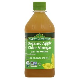 Finest Nutrition Organic Apple Cider Vinegar with the Mother - 16.0 Fl oz