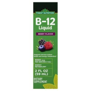 Finest Nutrition Vitamin B-12 5000 mcg Berry - 2.0 oz