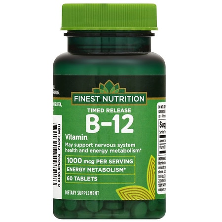 Finest Nutrition Vitamin B12 1000 mcg Timed Released - 60.0 ea