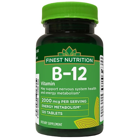 Finest Nutrition Vitamin B12 Cyano 2000mcg Timed Released - 120.0 ea