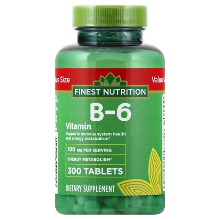 Finest Nutrition Vitamin B6 100mg, Tablets - 300.0 ea