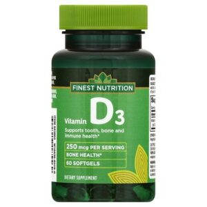 Finest Nutrition Vitamin D 10000 IU Softgels - 60.0 ea