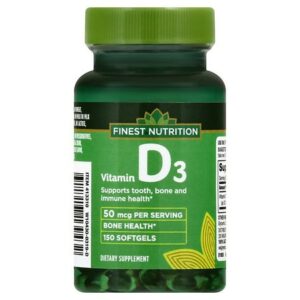 Finest Nutrition Vitamin D3 2000IU, Softgels - 150.0 ea