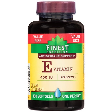 Finest Nutrition Vitamin E 400 IU Softgels - 180.0 ea