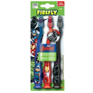 Firefly Kids! Avengers Value Pack Suction Cup Toothbrushes With Cap - 3.0 ea