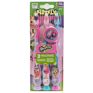 Firefly Kids! Shopkins Suction Cup Soft Toothbrushes - 3.0 ea