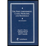 First Amendment: Cases, Materials .. 08 Supplement