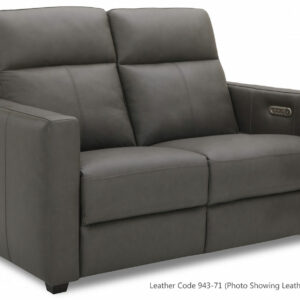 Flexsteel Broadway Cinnamon Leather Power Reclining Loveseat With Power Headrests
