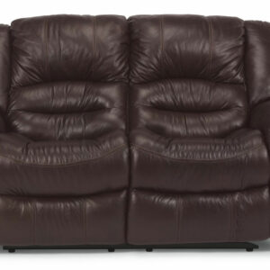 Flexsteel Town Barolo Leather Reclining Loveseat