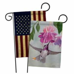 Flight of Hummingbird Garden Friends Birds Garden Flags Pack