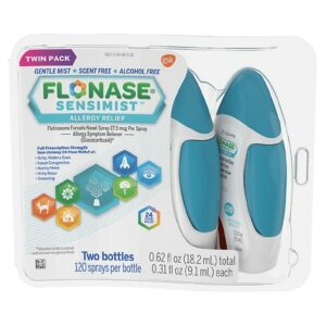 Flonase Sensimist 24 Hour Allergy Relief Nasal Spray Twin Pack - 0.31 oz x 2 pack