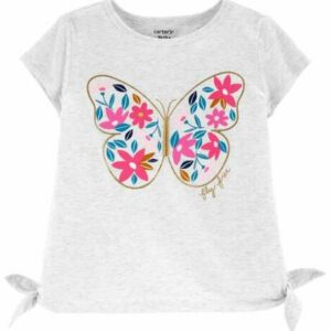 Floral Butterfly Jersey Tee