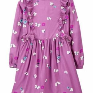 Floral Butterfly Viscose Dress