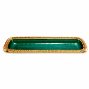 Florentine 16" Rectangular Tray, Emerald