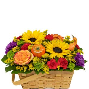 Flowers - Autumn Time Flower Basket - Regular