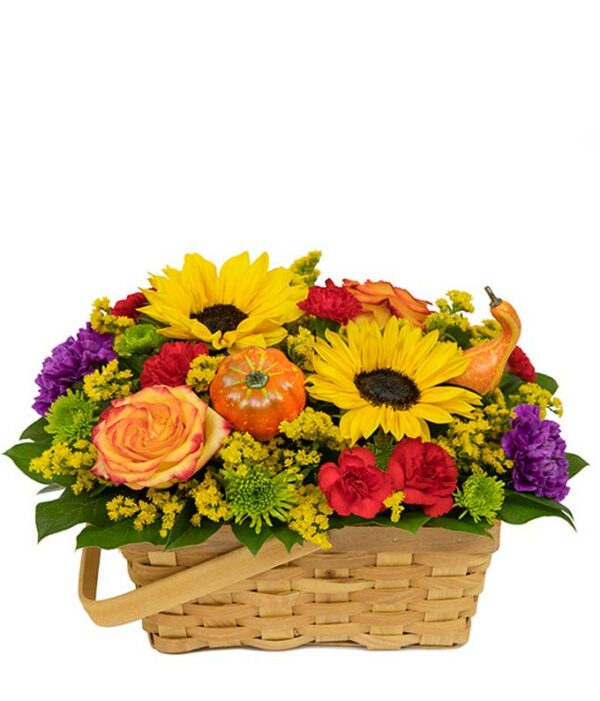 Flowers - Autumn Time Flower Basket - Regular