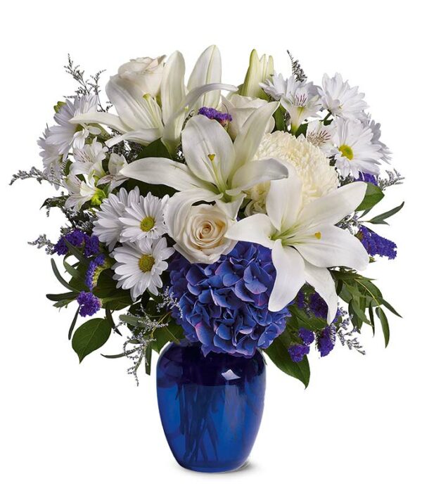 Flowers - Beautiful in Blue Bouquet - Regular