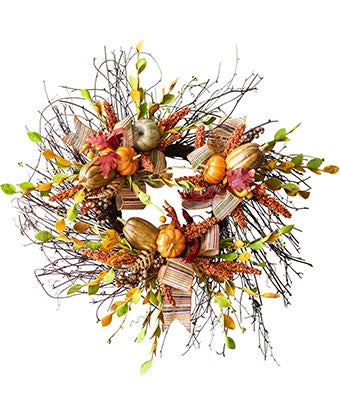 Flowers - Bountiful Autumn Wreath - Regular