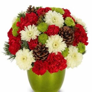 Flowers - Bright & Cheerful Holiday Wishes Bouquet - Regular