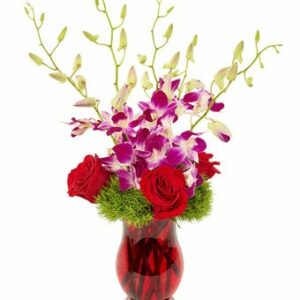 Flowers - Brilliant Orchid Bouquet - Regular