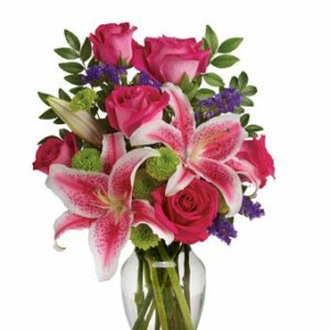 Flowers - Brilliant in Pink Bouquet - Regular