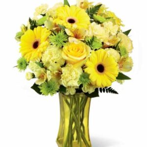 Flowers - Bursting Yellow Bouquet - Regular