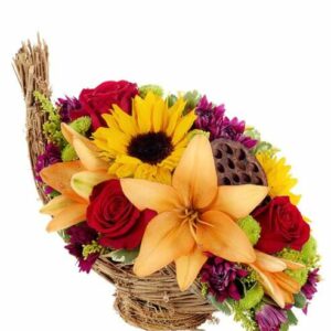 Flowers - Cornucopia Flower Centerpiece - Regular