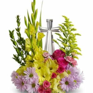 Flowers - Crystal Cross Bouquet - Regular