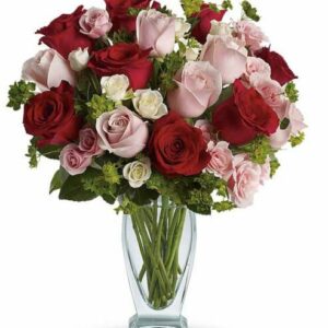 Flowers - Cupid's Arrangement with Red Roses - Regular