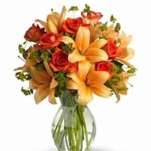 Flowers - Fiery Lily and Rose - Regular