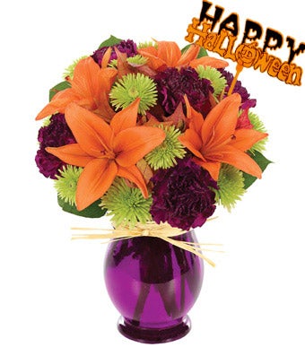 Flowers - Fresh Trick & Treat Bouquet With Pick - Regular