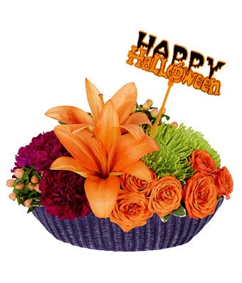 Flowers - Halloween Flower Centerpiece - Regular