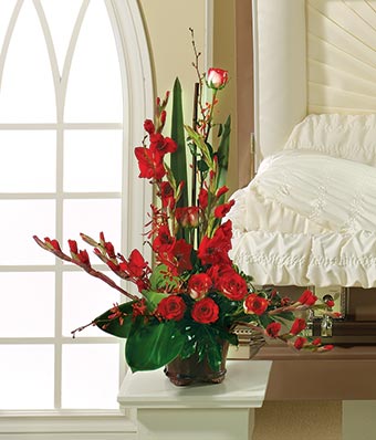 Flowers - In His Honor Pedestal Arrangement - Regular