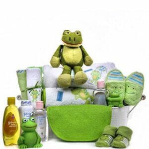 Flowers - Leap Frog Baby Gift Basket - Regular