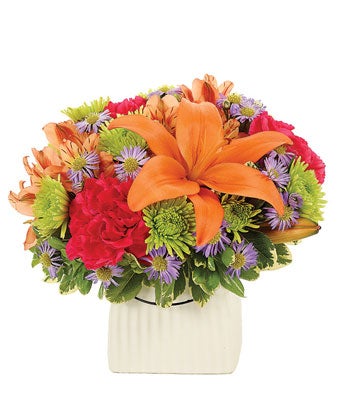 Flowers - Orange Fiesta Bouquet - Regular