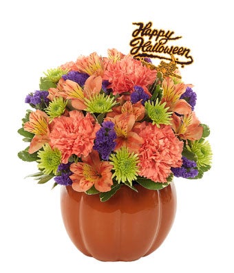 Flowers - Pumpkin Halloween Treat Bouquet - Regular