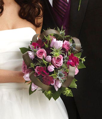 Flowers - Purple Passion Bridal Bouquet - Regular