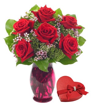 Flowers - Rose Garden Bouquet with Chocolates - Regular