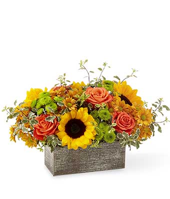 Flowers - The Autumn Garden Bouquet Basket - Regular