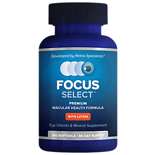 Focus Select Premium Macular Health Formula with Lutein - Eye Vitamin & Mineral (180 Softgels)