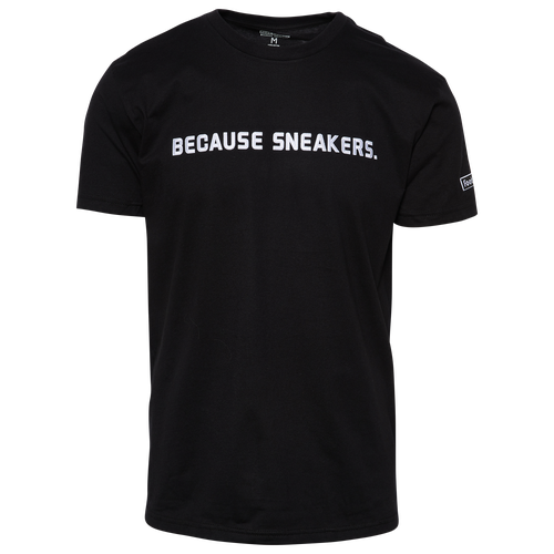 Foot Locker Mens Foot Locker Because Sneakers T-Shirt - Mens Black/White Size S