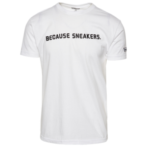 Foot Locker Mens Foot Locker Because Sneakers T-Shirt - Mens White/Black Size XL