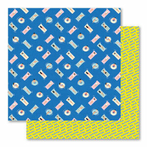 Foundations Decor Art Paper - Blue & Lime Seahabilitation Vitamin Sea Craft Paper Set