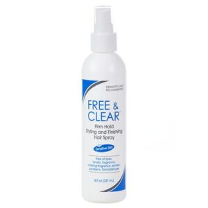 Free & Clear Firm Hold Styling and Finishing Hair Spray for Sensitive Skin - 8.0 oz