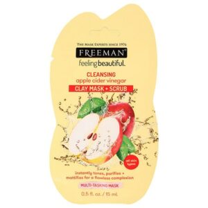 Freeman Feeling Beautiful Apple Cider Vinegar Clay Mask + Scrub Sachet - 0.05 oz