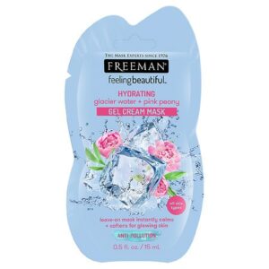 Freeman Feeling Beautiful Glacier Water + Pink Peony Gel Cream Mask - 0.5 oz