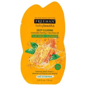 Freeman Feeling Beautiful Manuka Honey + Tea Tree Oil Clay Mask + Cleanser - 0.05 oz